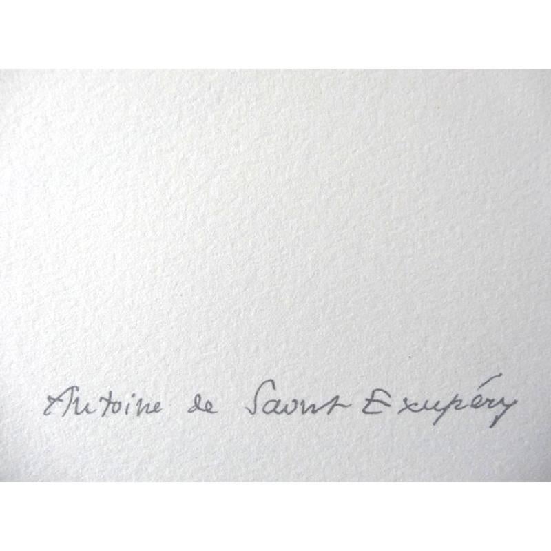 Antoine de saint Exupery - Little Prince - The Lighter - Original Lithograph 3