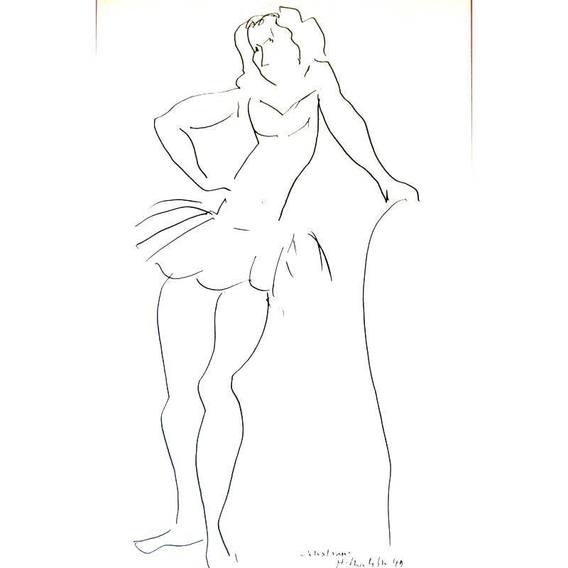 Original Exhibition Poster - Henri Matisse - Christiane - Dancer 1