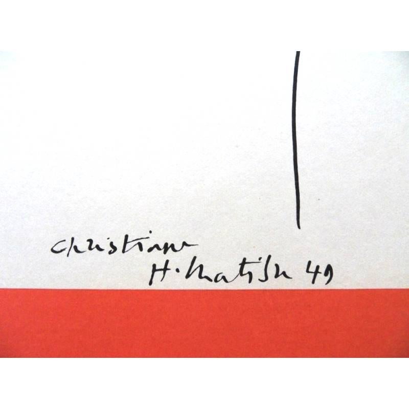 Original Exhibition Poster - Henri Matisse - Christiane - Dancer 3