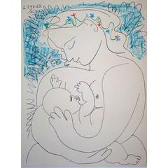  after Pablo Picasso - Maternity - Lithograph