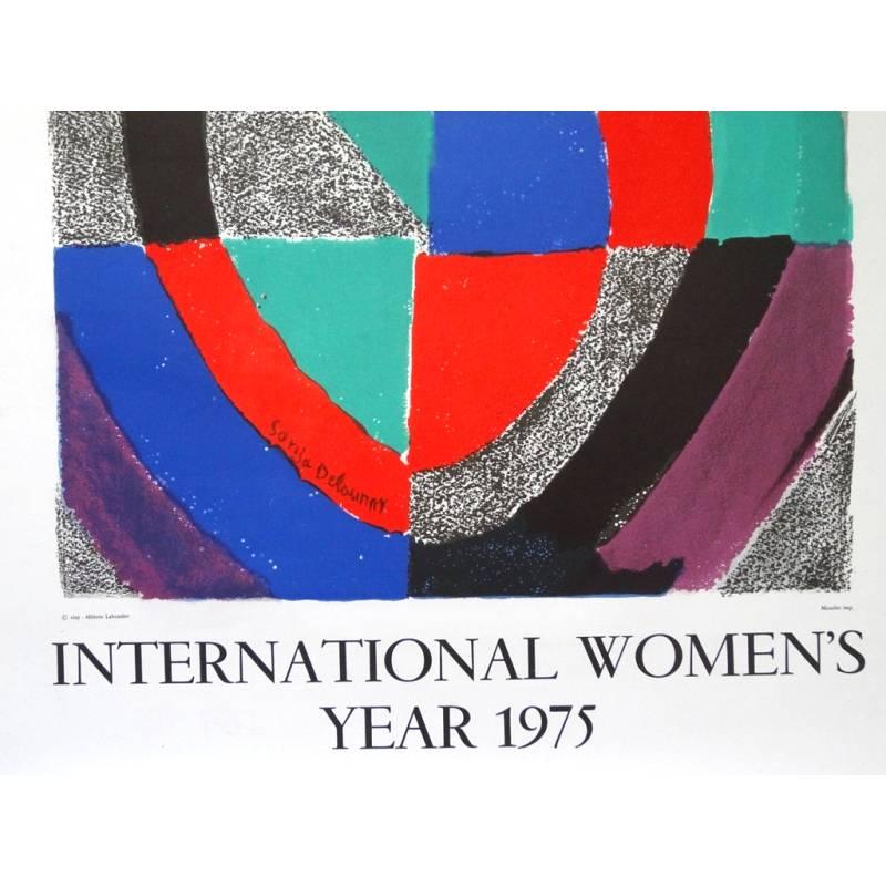Sonia Delaunay - Signed International Women's Year 1975 - Poster 2