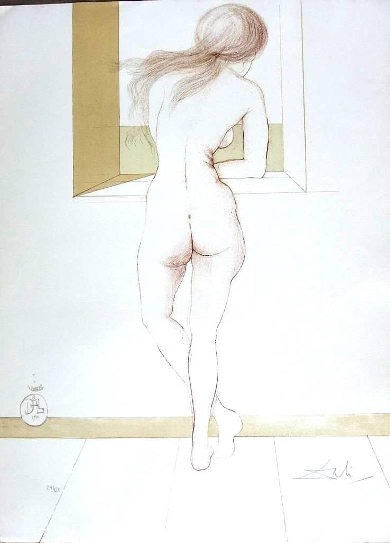 Salvador Dali - Eight Nudes - Complete Suite of 8 Handsigned Lithographs - Print by Salvador Dalí
