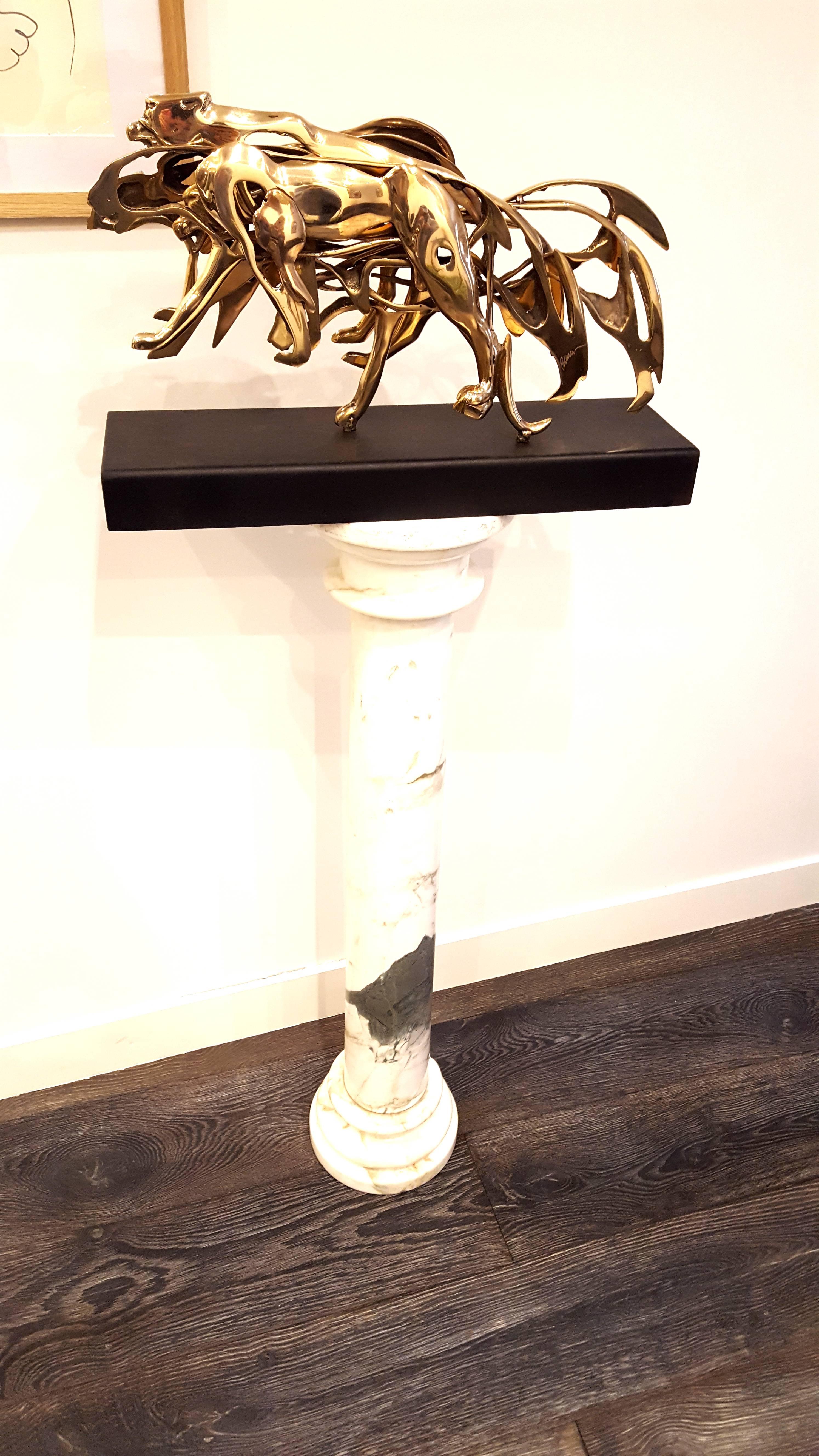 Arman - Gilded Panther - Rare Sculpture 2