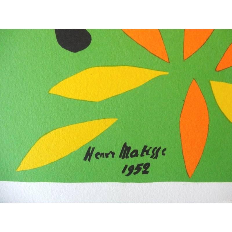 Lithograph after Henri Matisse - King's Sadness
Edition of 200
posthumous estate print after the original pochoir from the artist's book 