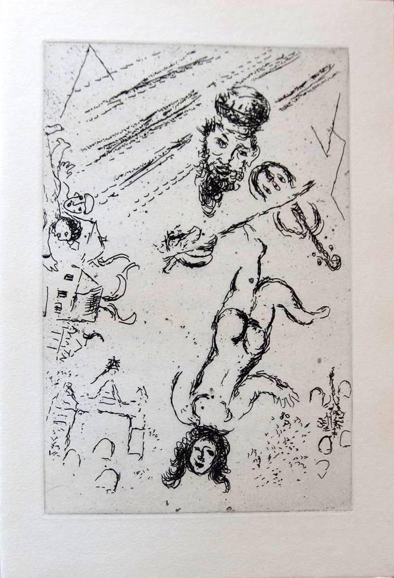 Marc Chagall - Letter to Chagall - Handsigned - Illustrated 5 original etchings 2