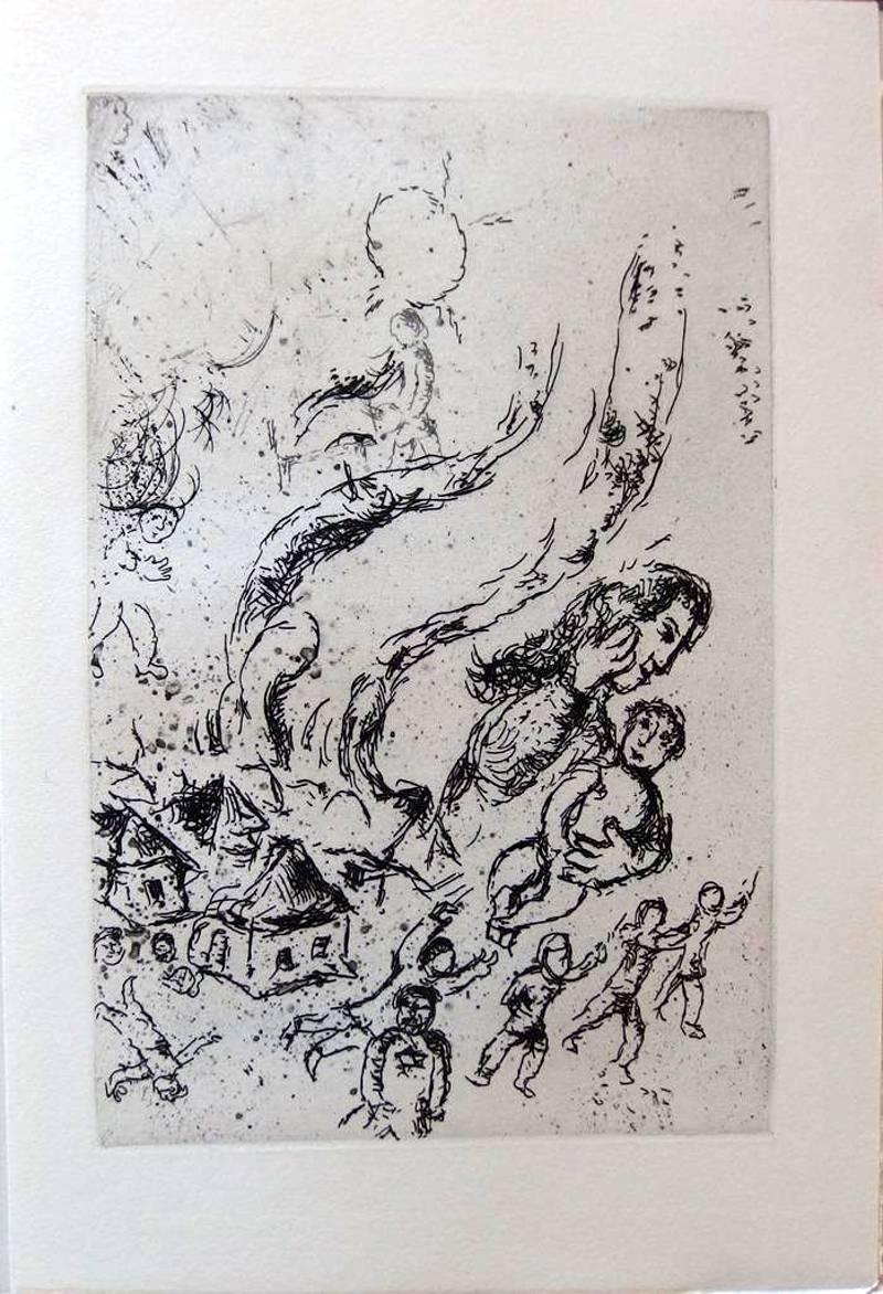 Marc Chagall - Letter to Chagall - Handsigned - Illustrated 5 original etchings 3