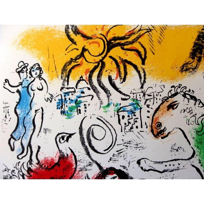 Marc Chagall
Original-Lithographie
Titel:  Das grüne Pferd
1973
Abmessungen: 33 x 50 cm
Referenz: Diese Lithographie wurde für die 1973 herausgegebene Mappe 