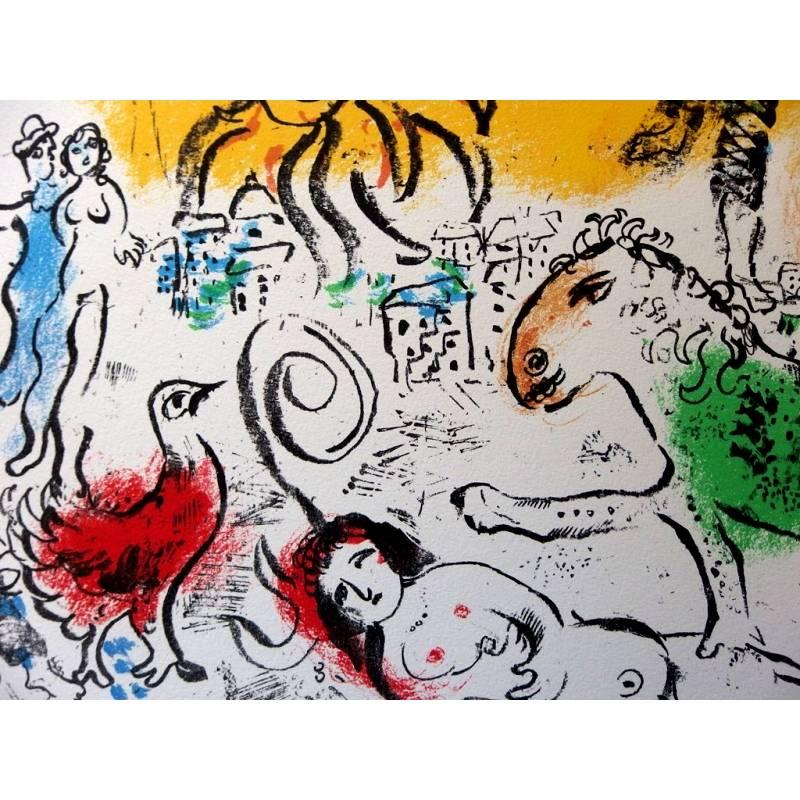 Marc Chagall: „Das grüne Pferd“ – Originallithographie im Angebot 1
