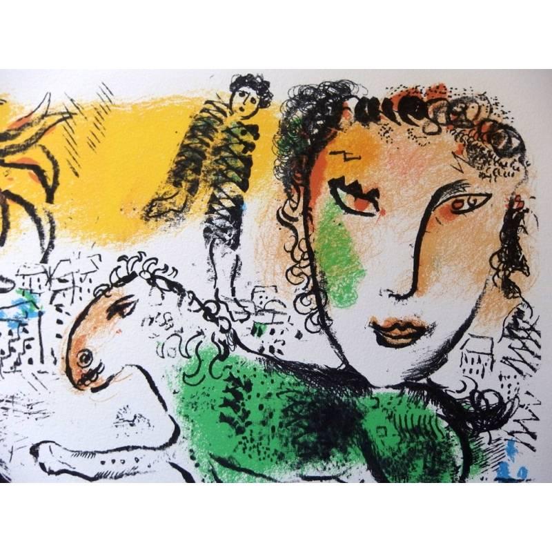 Marc Chagall
Original Lithograph
Title:  The Green Horse
1973
Dimensions: 33 x 50 cm
Reference: This lithograph was created for the portfolio 