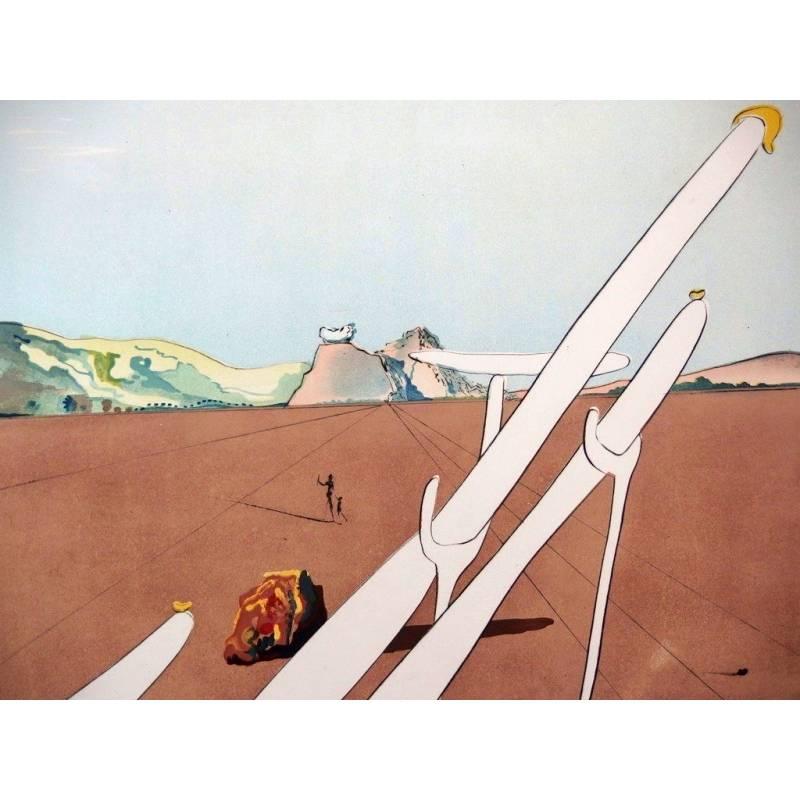 Salvador Dali - Dali Martian - Original HandSigned Etching - Surrealist Print by Salvador Dalí