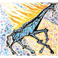 Salvador Dali - The Giraffe in Fire - Original Lithograph