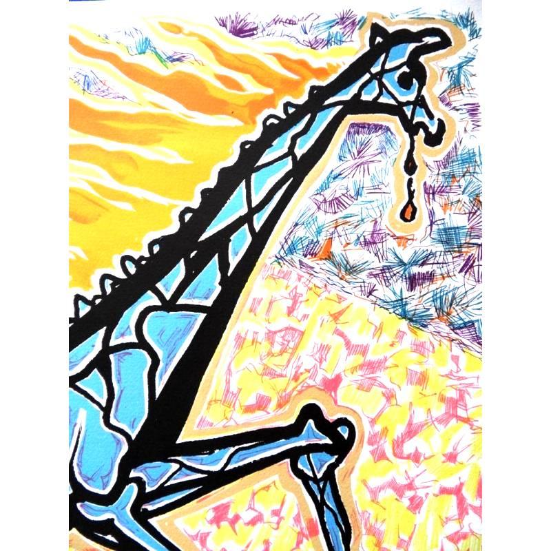 giraffe on fire
