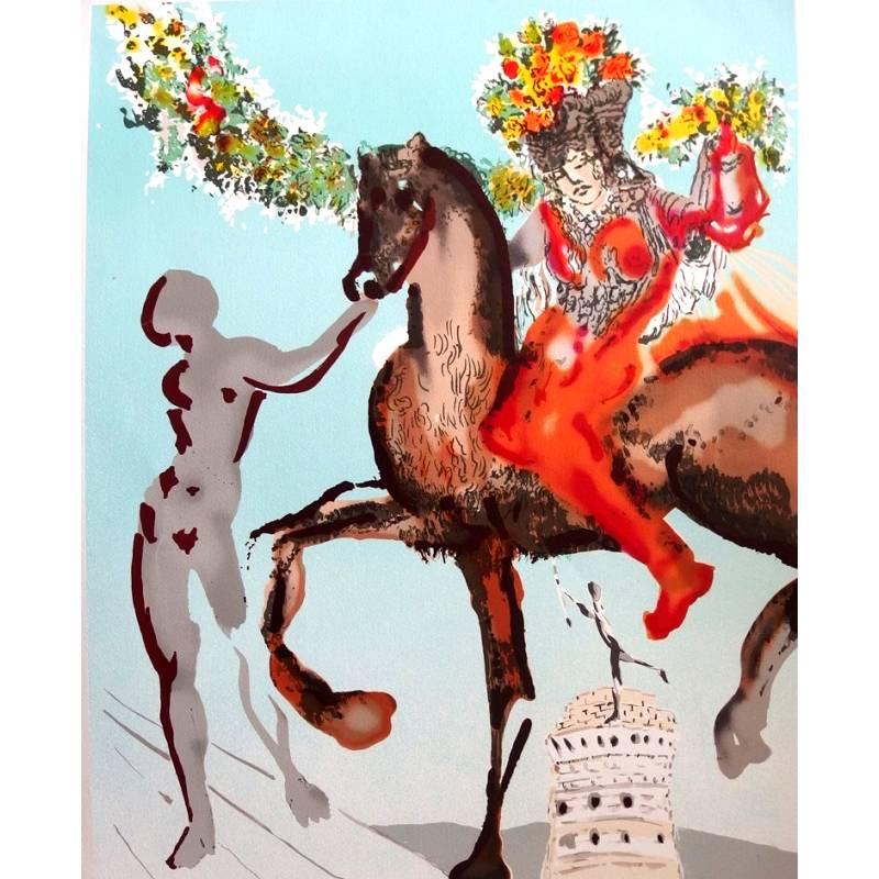 Salvador Dali -  Jerusalem-The Mystical Wedding- Original Handsigned Lithograph - Print by Salvador Dalí