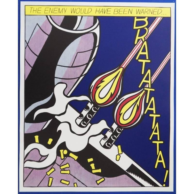 Affiche As I Opened Fire (Comme j'ai ouvert le feu) - triptyque complet - Print de (after) Roy Lichtenstein