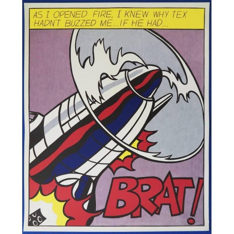 Affiche As I Opened Fire (Comme j'ai ouvert le feu) - triptyque complet - Pop Art Print par (after) Roy Lichtenstein