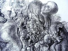 Salvador Dali - La Femme Invisible - Héliogravure originale rare