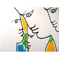 Jean Cocteau - Europe's Founders - Original Lithograph