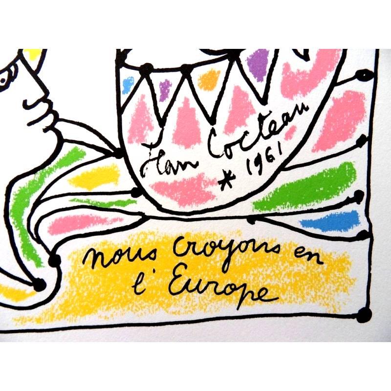 Jean Cocteau - Europe's Colors - Original Lithograph 4