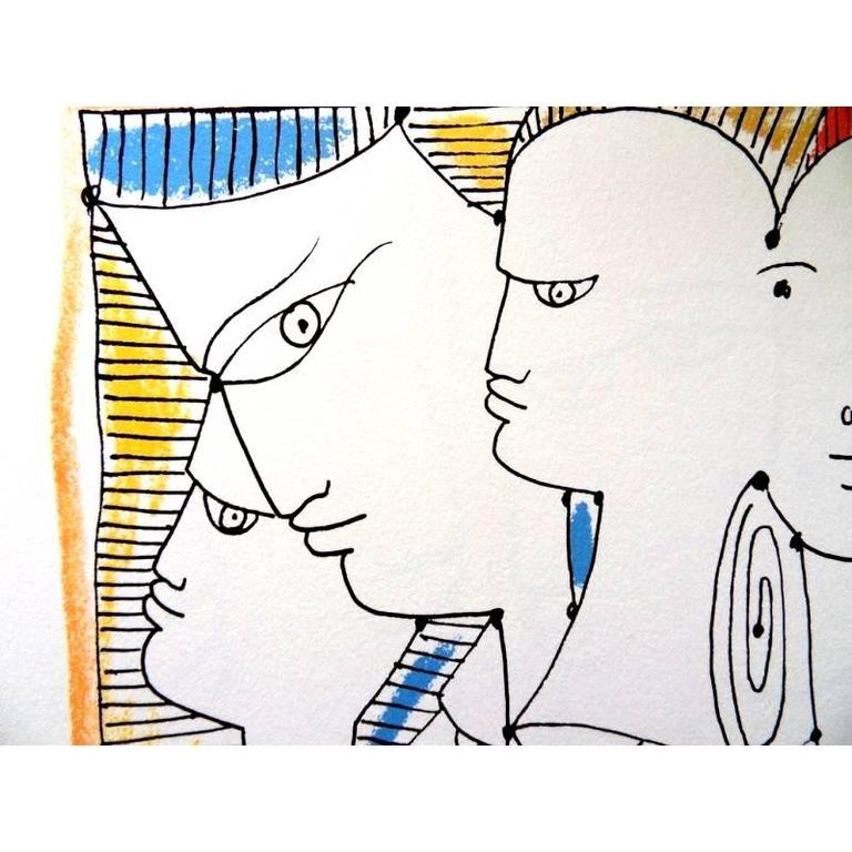 Jean Cocteau - Europe's Diversity - Original Lithograph For Sale 1
