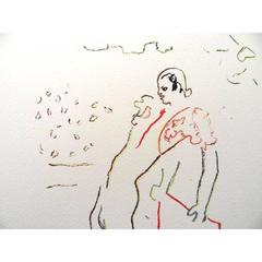 Jean Cocteau (d'après)  The Toreador -  Lithographie
