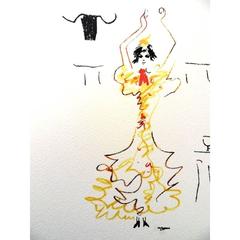 Jean Cocteau -  Carmen - Original Lithograph