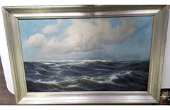 Marie Louise Gignac - Marine - Signed Oil on Canvas