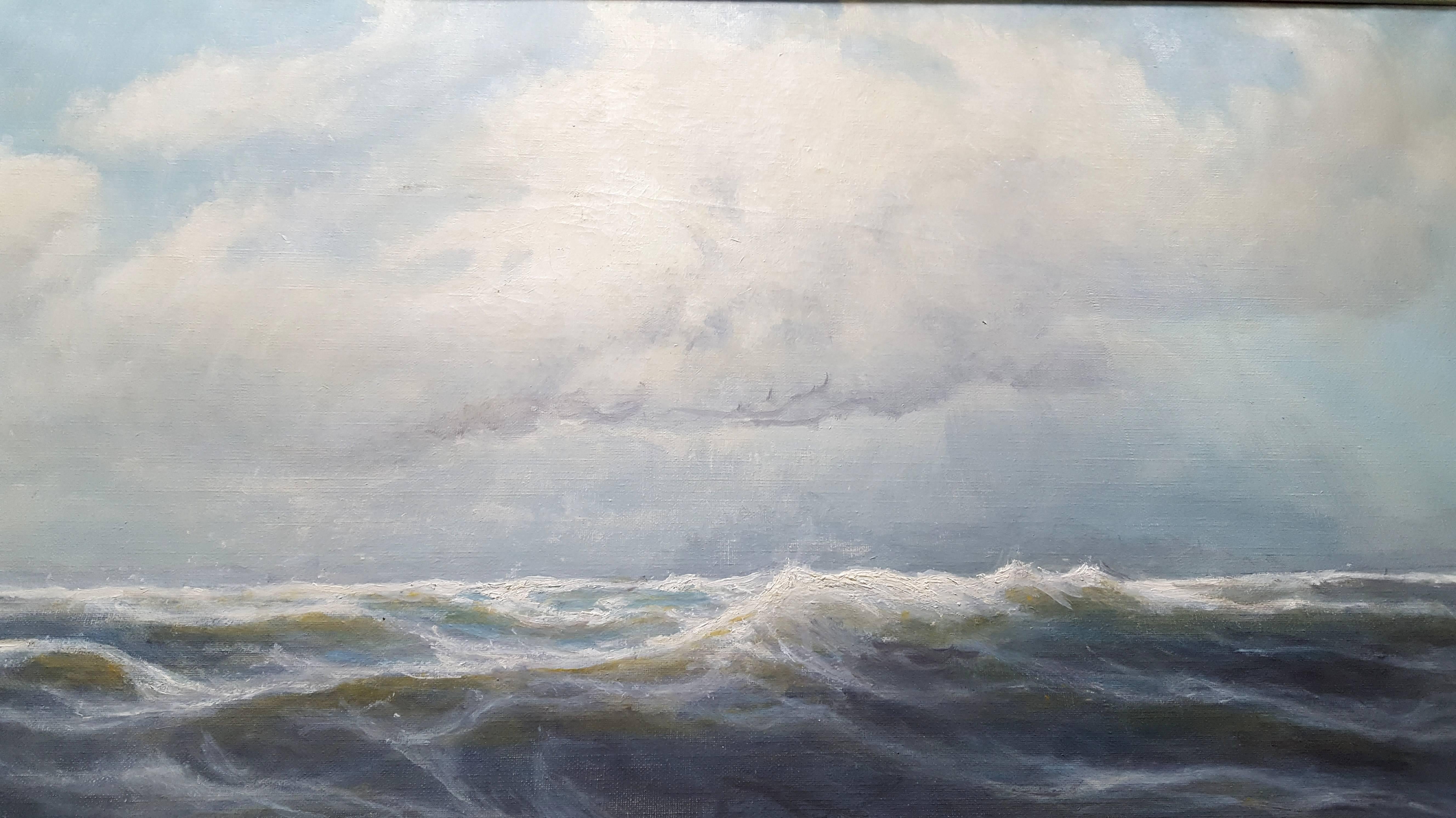 Marie Louise Gignac - Marine - Signed Oil on Canvas 3