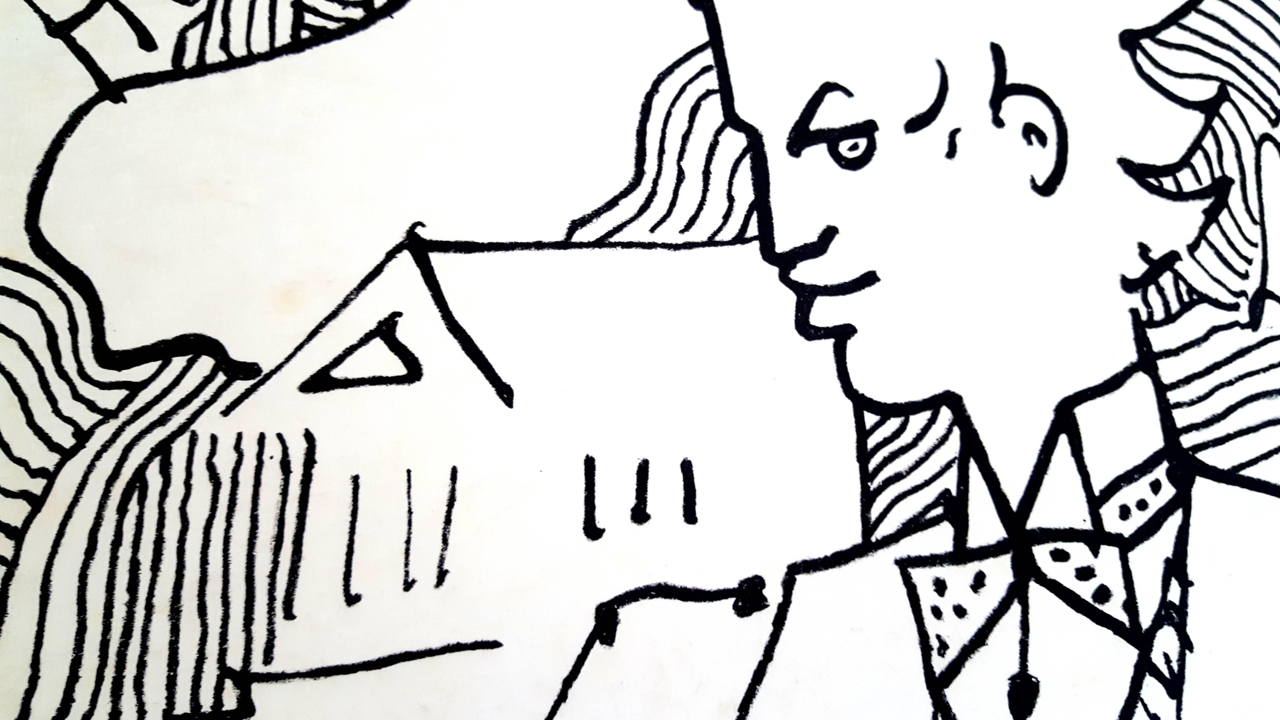 Jean Cocteau - Tribute to Paul Klee - Original Lithograph 3