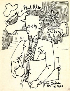 Jean Cocteau - Tribute to Paul Klee - Original Lithograph