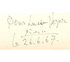 After Pablo Picasso - The Dwarf Dancer - Handsigned and Dedicated Lithograph