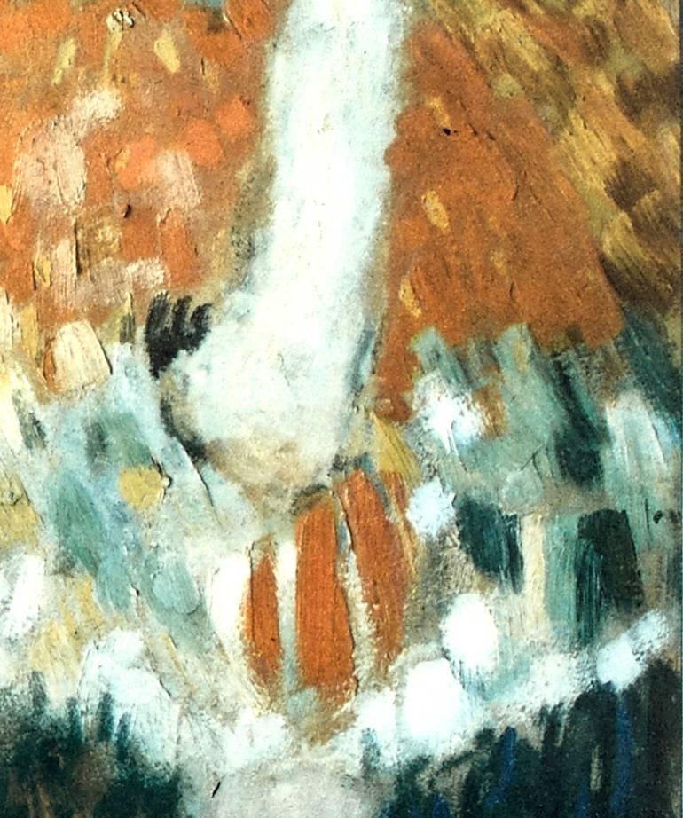 D'après Pablo Picasso 1881 - 1973
La danseuse naine (série de Barcelone) - 1966
Lithographie offset en couleurs encadrée, signée, datée et dédicacée en bas 