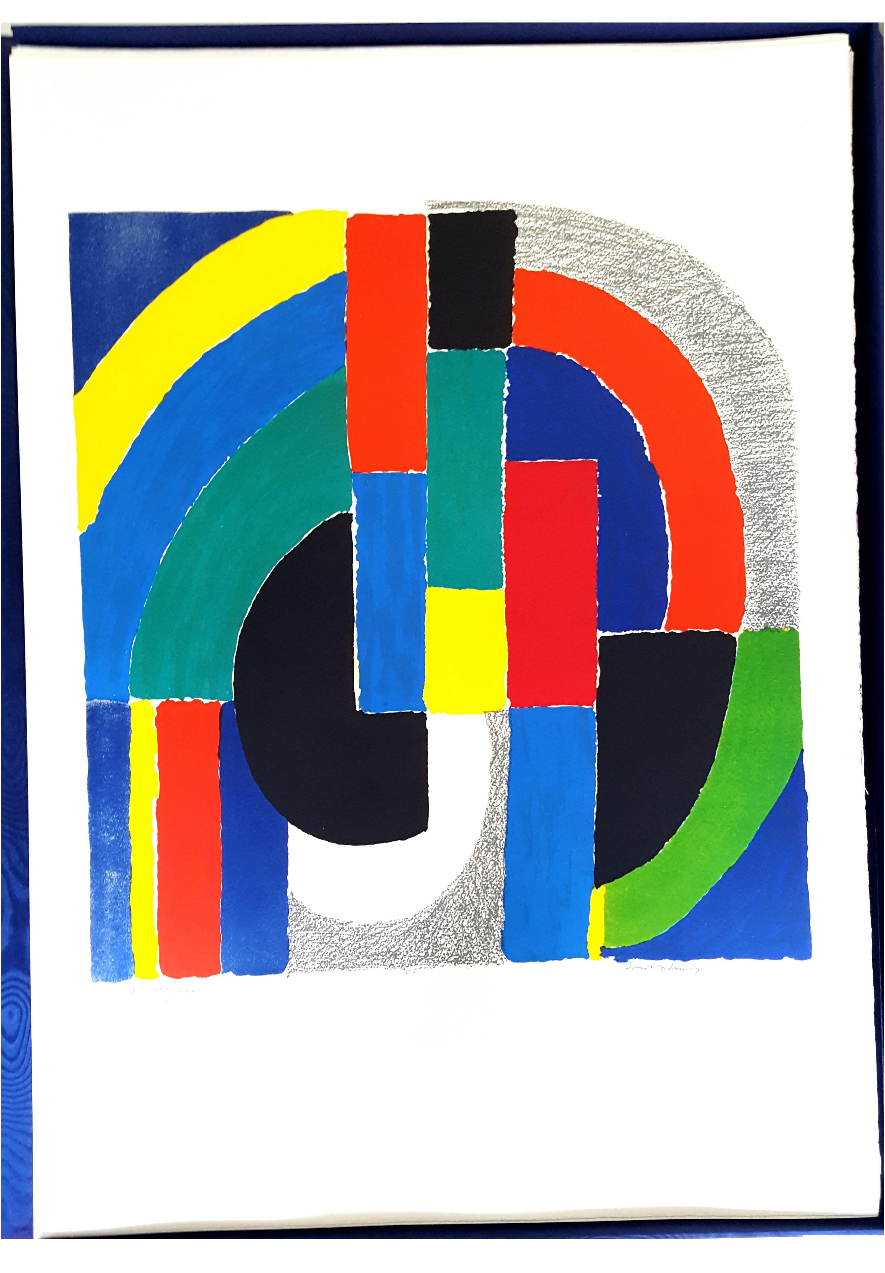 Sonia Delaunay 
Original Handsigned Lithograph 
Dimensions: 76 x 54 cm
Edition: HC XXI/XXX
HandSigned and Numbered
Ecole de Paris au seuil de la mutation des Arts
Sentiers Editions 

Sonia Delaunay was known for her vivid use of color and her bold,