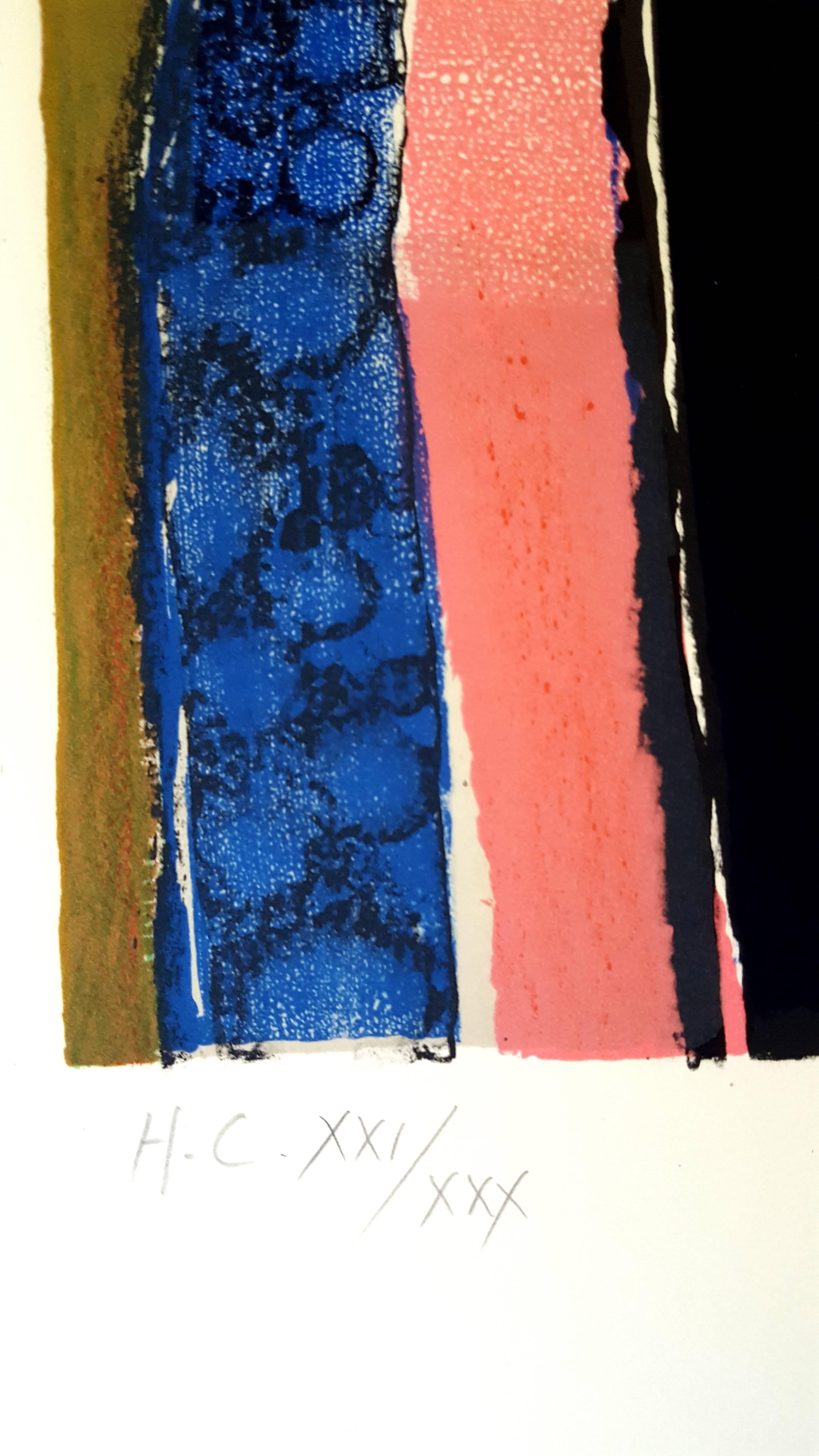 René Lenig  - Litografia originale firmata a mano - Ecole de Paris in vendita 5