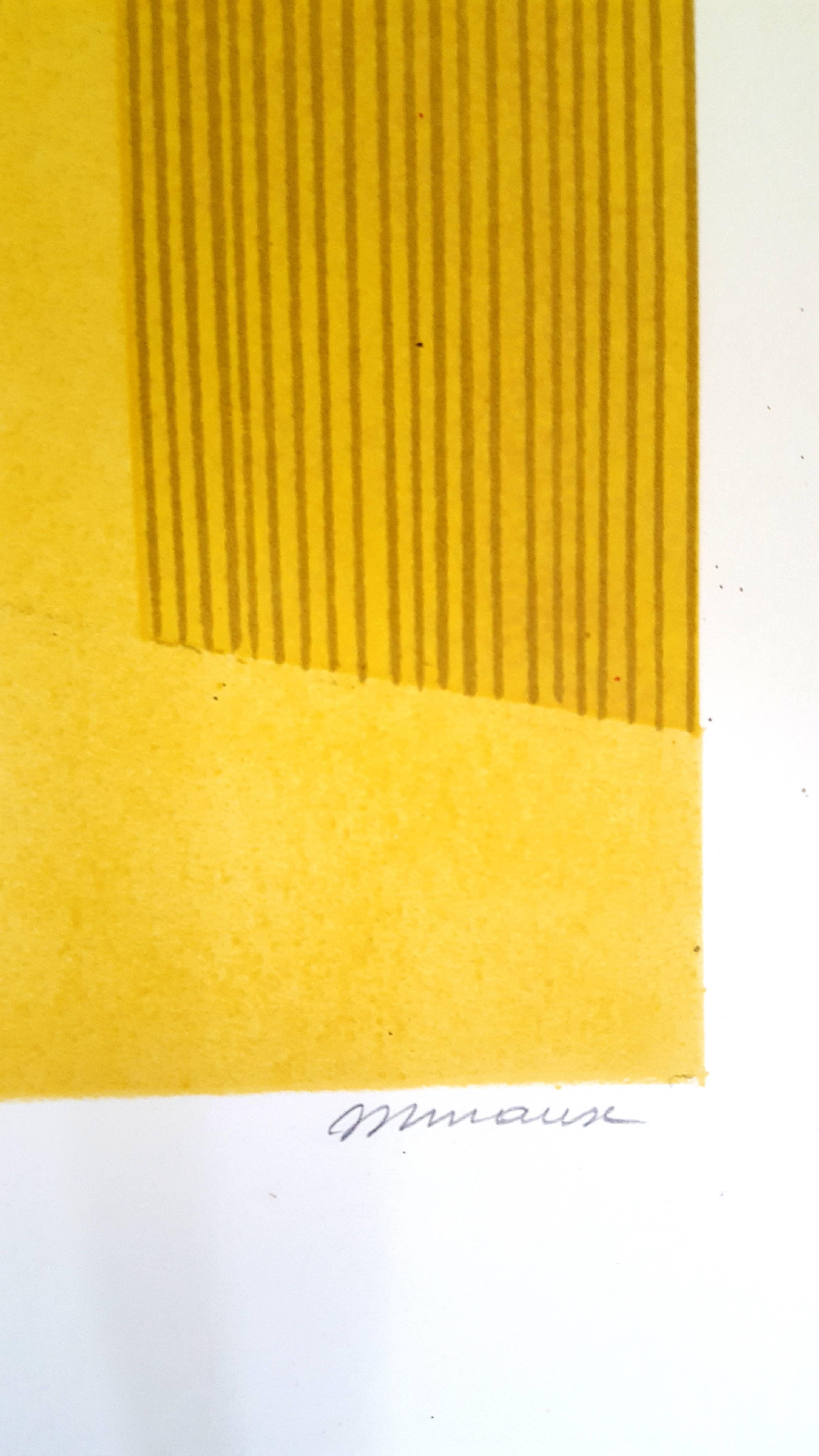 André Minaux - Original Handsigned Lithograph - Ecole de Paris For Sale 2