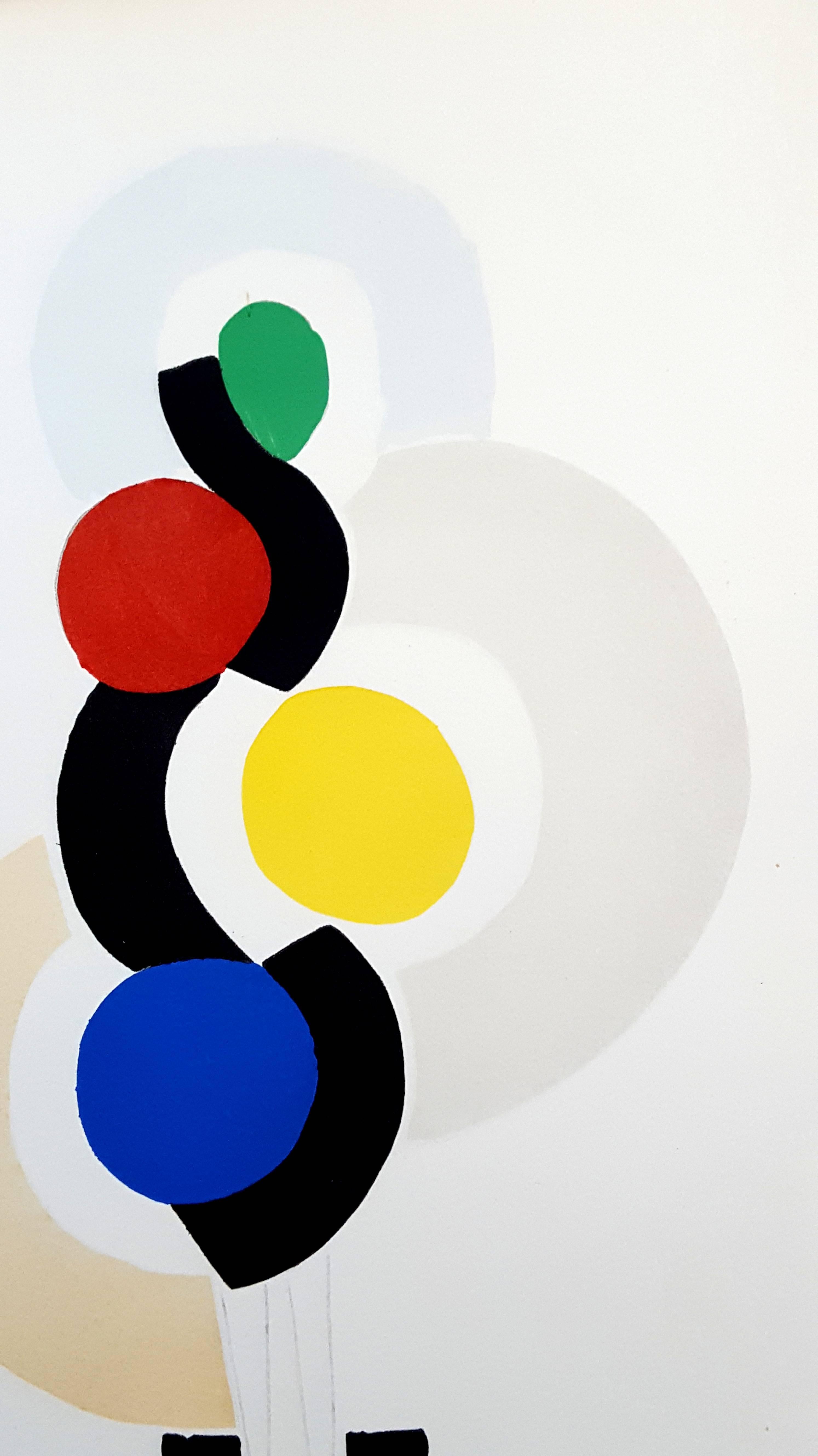  Living Painting - Original Colour Pochoir - Print by (after) Sonia Delaunay