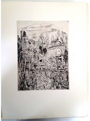 Hermine David - Montmartre's Party - Original Engraving