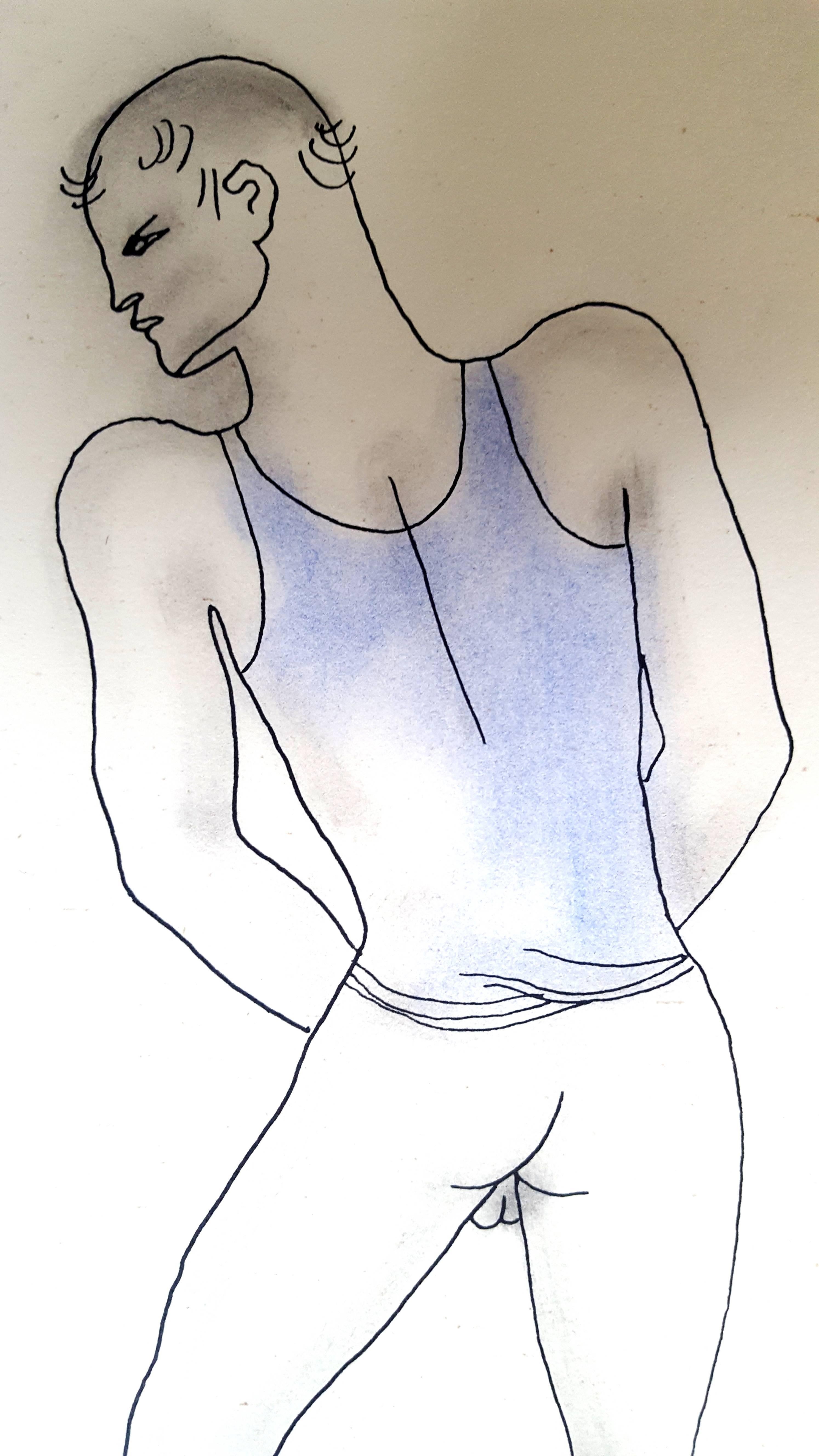 Livre blanc - Lithographie originale colorée à la main Jean Cocteau en vente 2