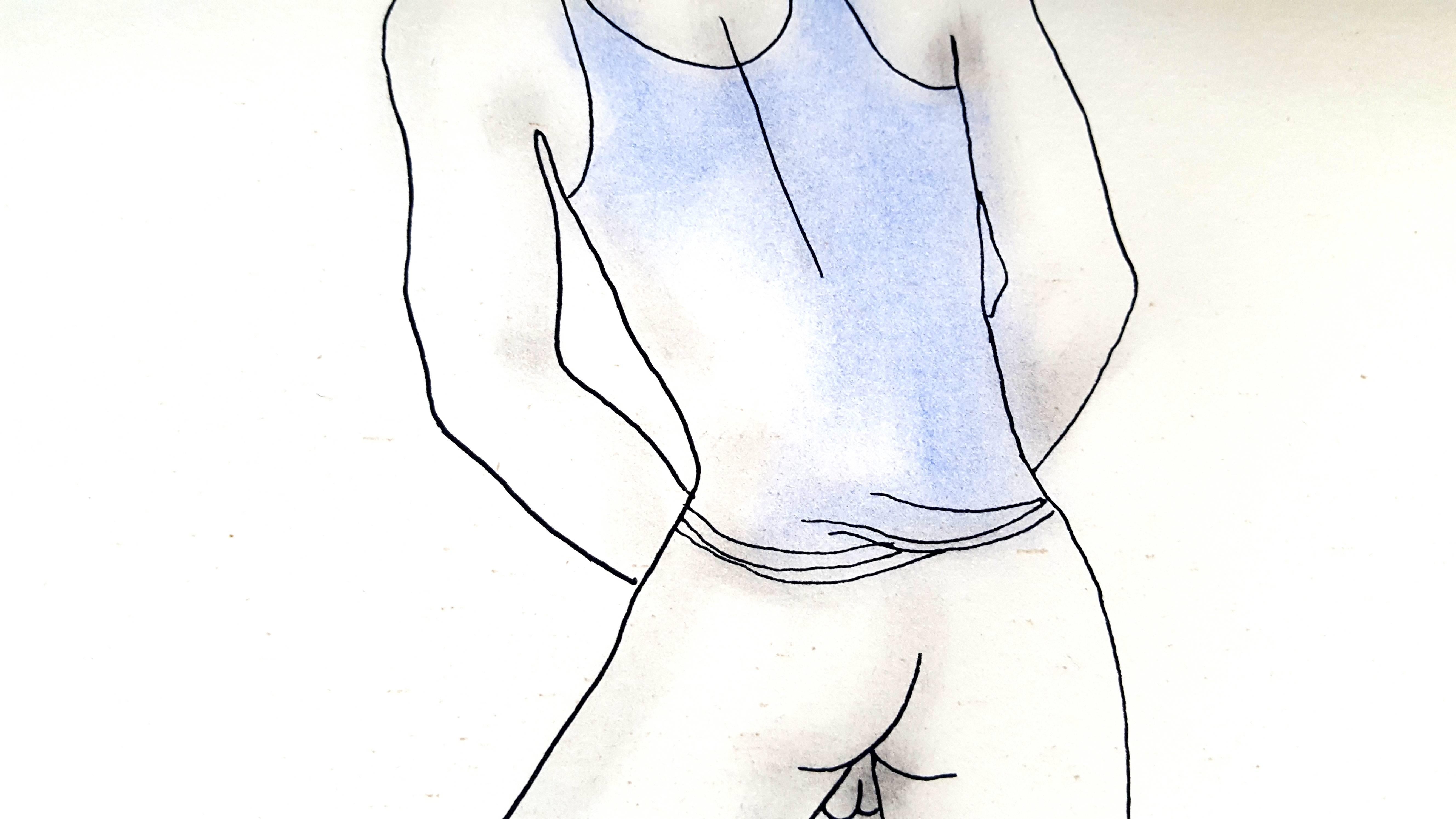 Livre blanc - Lithographie originale colorée à la main Jean Cocteau en vente 5