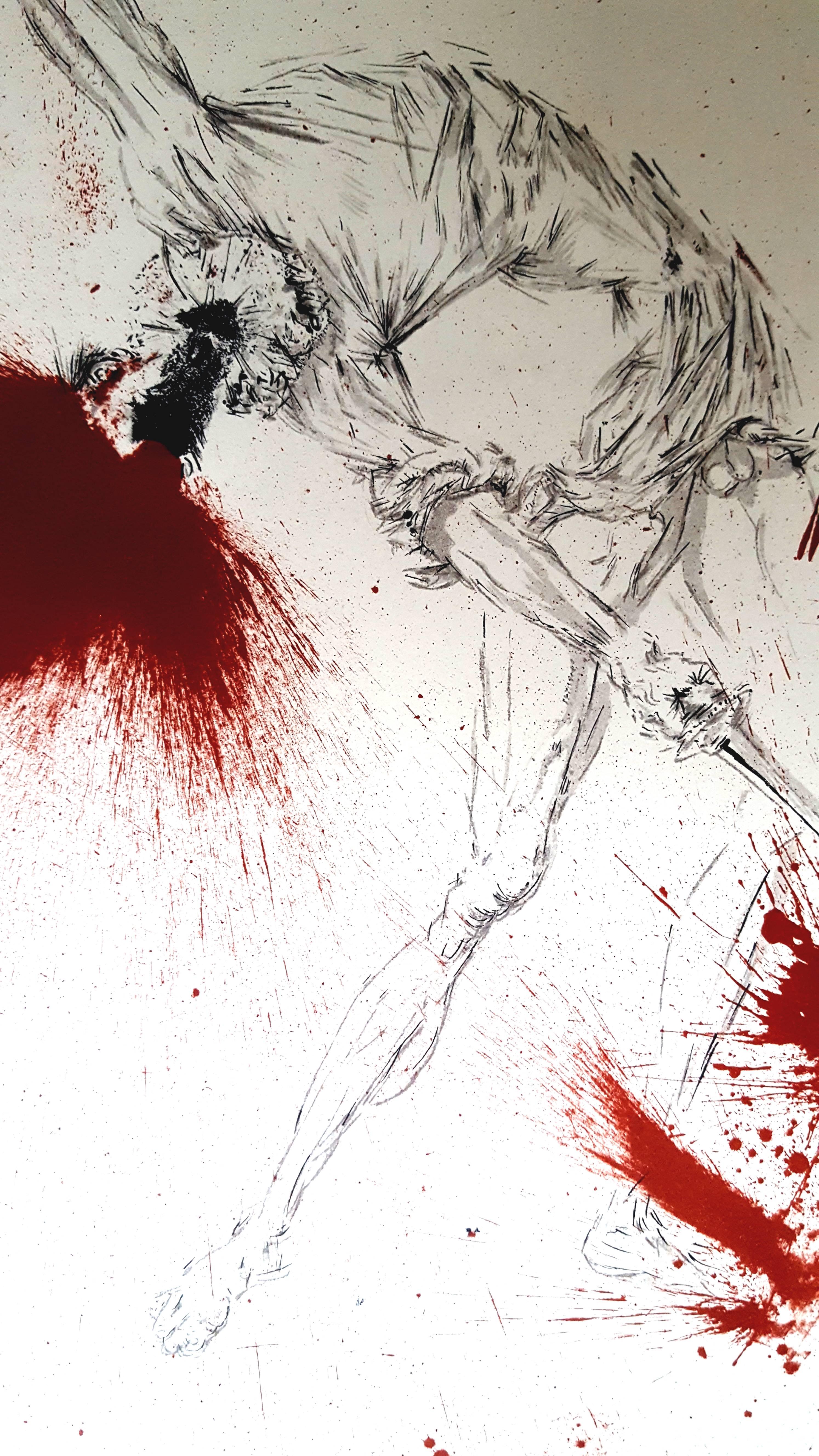Salvador Dali - Don Quichotte - Original Lithograph
Joseph FORET, Paris, 1957
PRINTER : Atelier Mourlot. 
- SIGNATURE : plate signed by Dali. 
- LIMITED : 197 copies. 
- PAPER : BFK Rives vellum. 
- SIZE : 17 x 14". 
- REFERENCES : Field 57-1 /