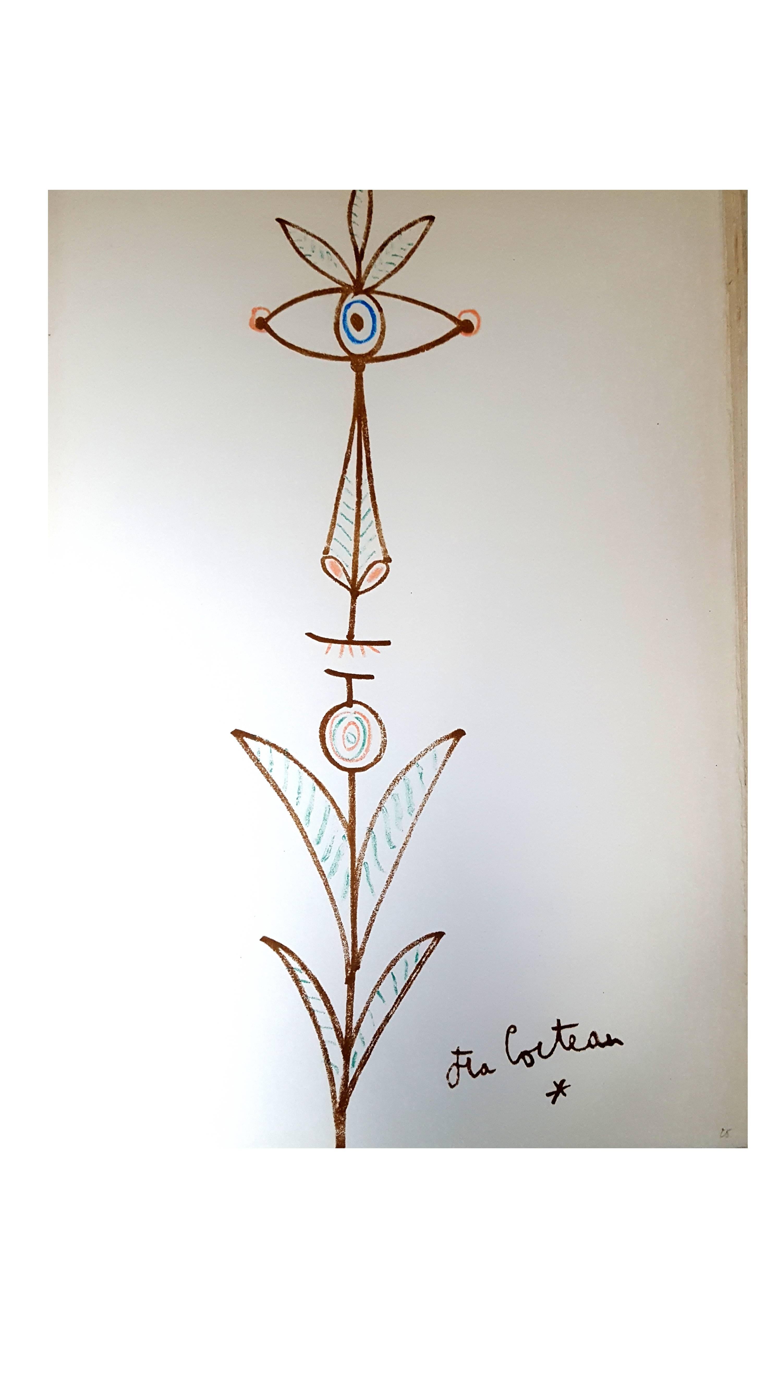 Jean Cocteau – Meeresgebirge – Original Lithographie im Angebot 1
