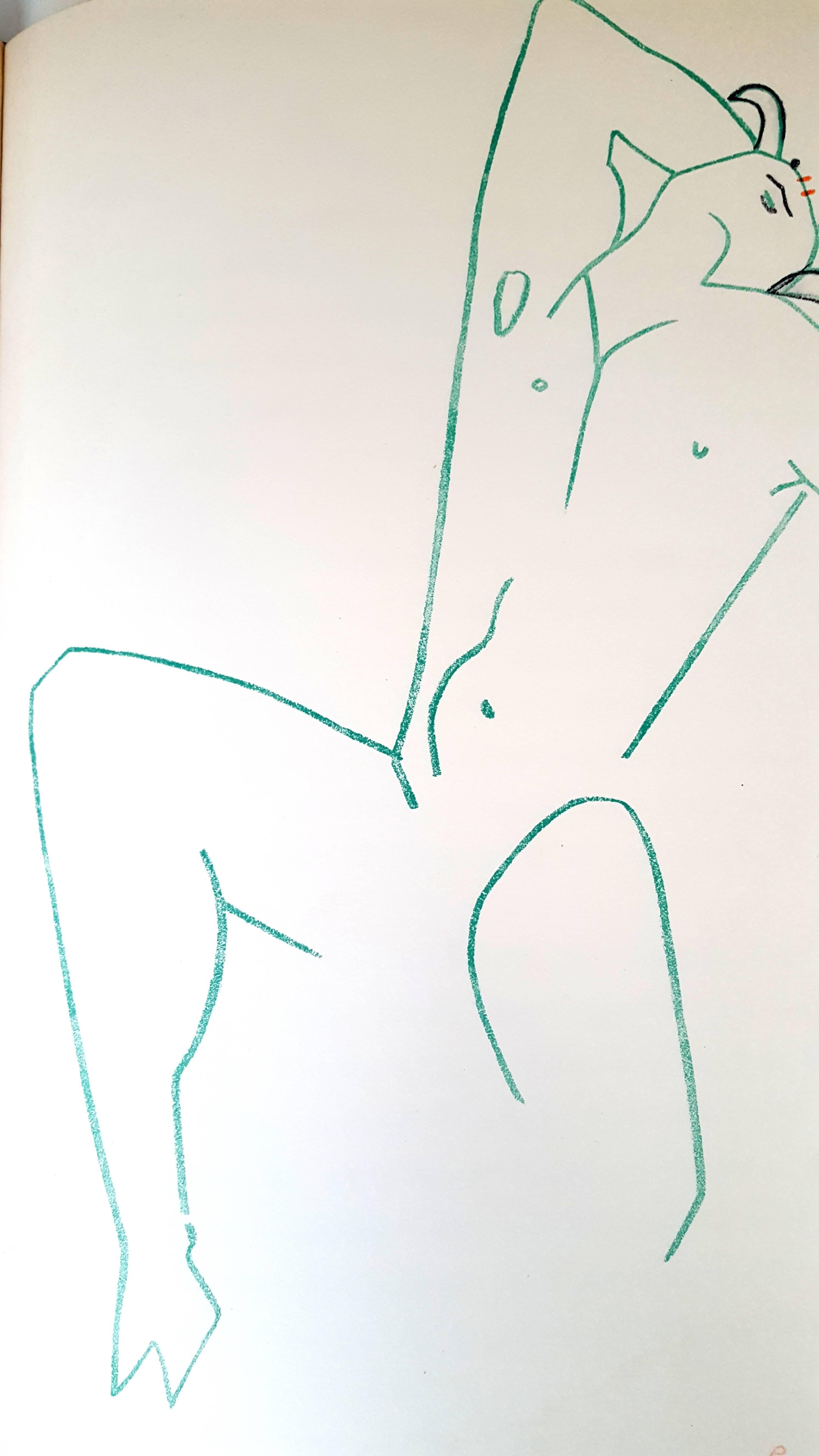 Jean Cocteau - Montañas Marinas - Litografía Original en venta 2