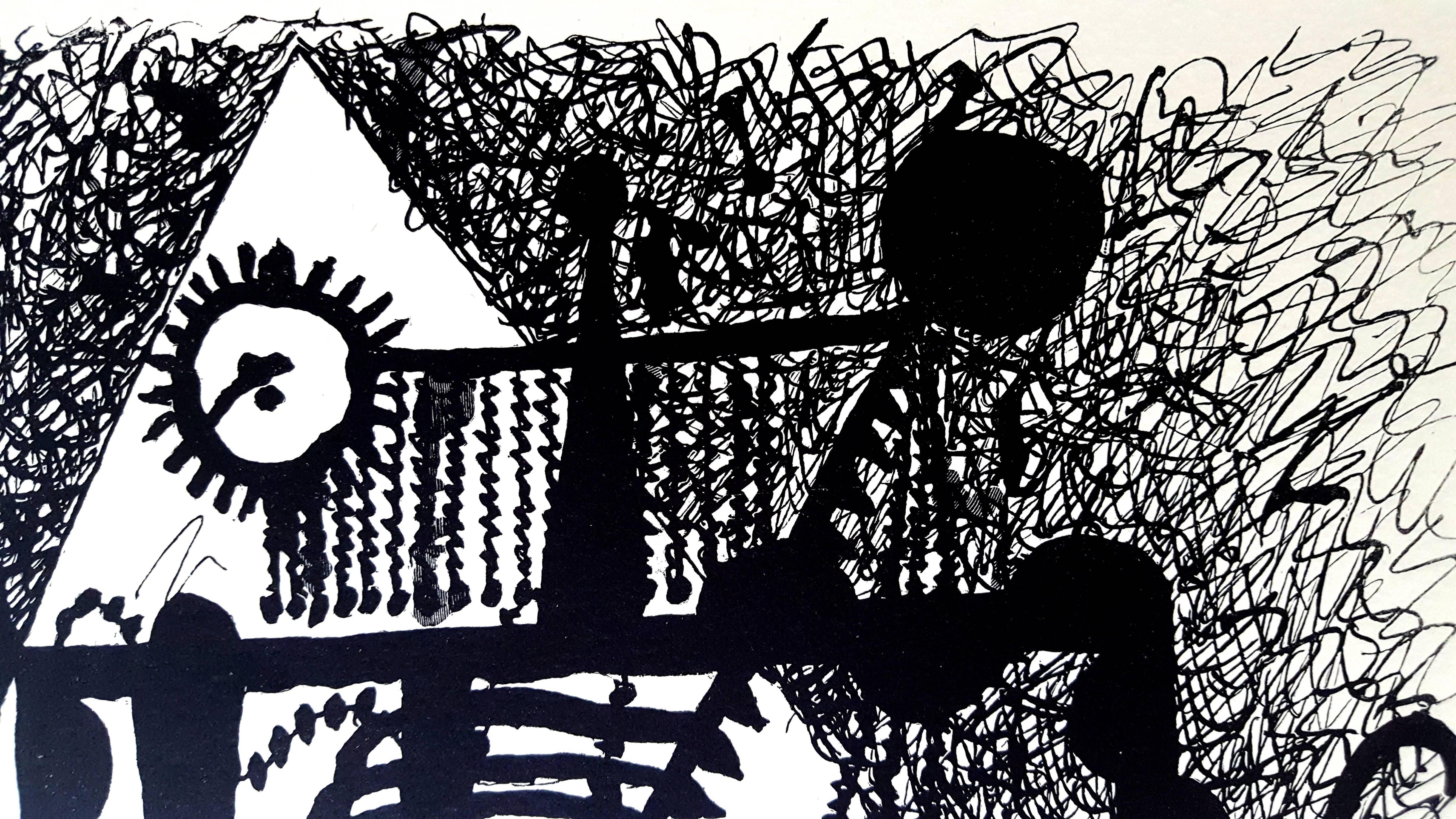 Gravure sur bois - Pablo Picasso (d'après) Helene Chez Archimede en vente 2