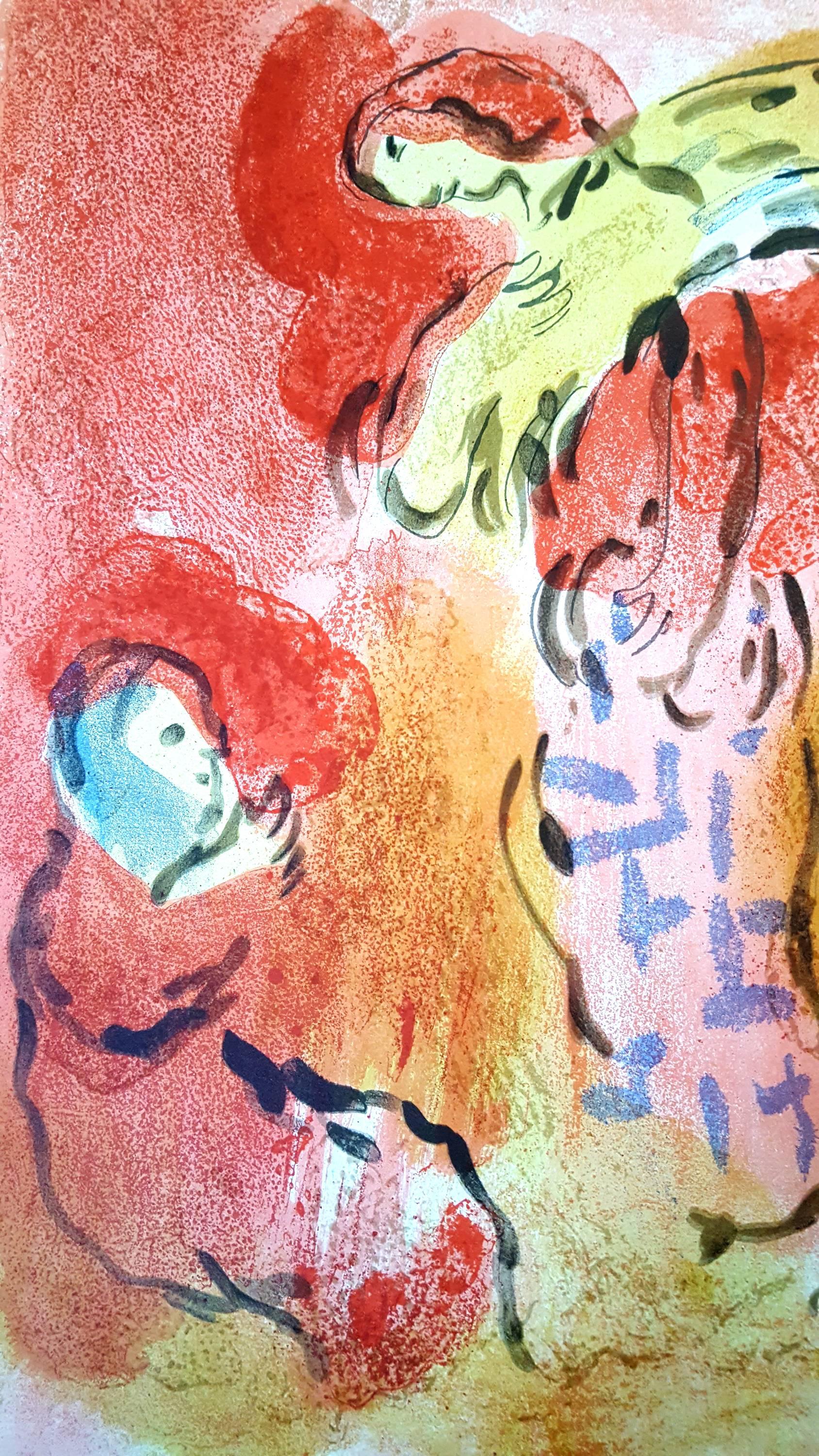 Marc Chagall – Die Bibel – Ruth Gleaning – Originallithographie im Angebot 2