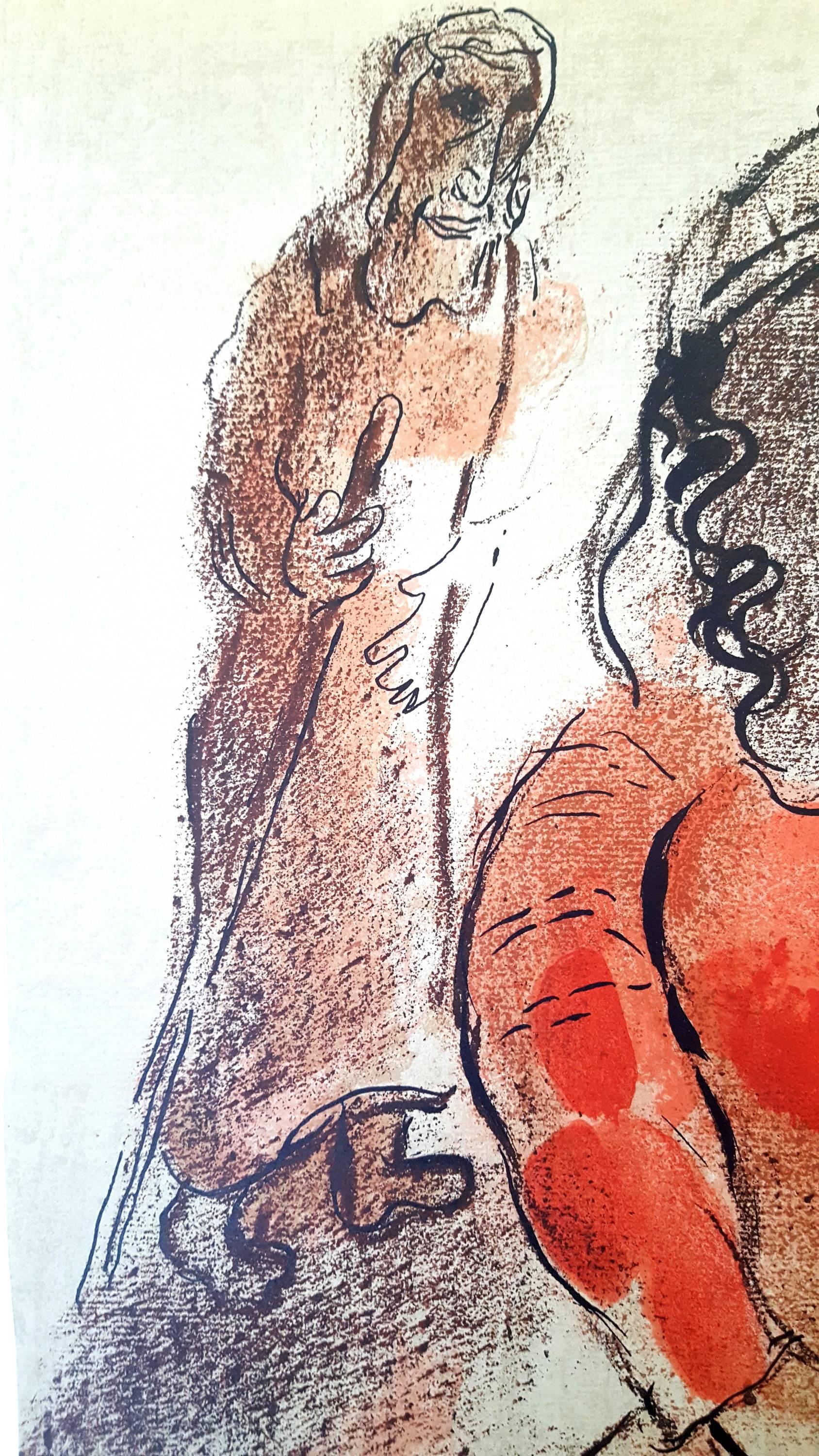Marc Chagall – Die Bibel – Tamar – Originallithographie im Angebot 1
