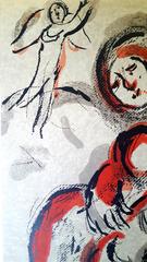 Marc Chagall - La Bibbia - Agar nel deserto - Litografia originale
