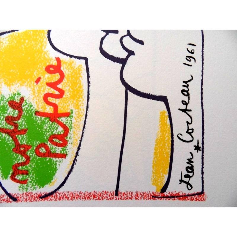 Jean Cocteau - La construcción de Europa - Litografía original en venta 4