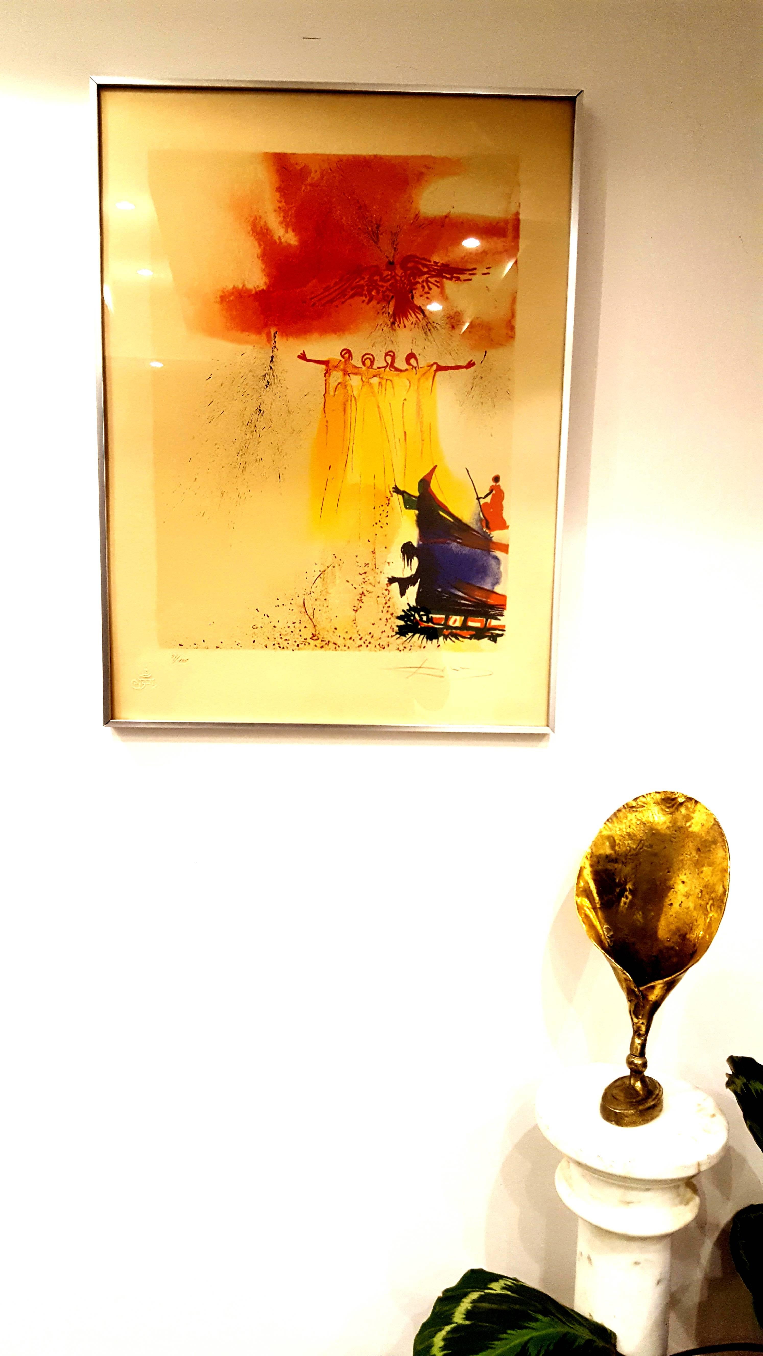 Salvador Dali - Fairy - Handsigned Lithograph - Print by Salvador Dalí