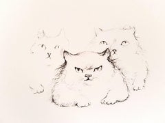 Leonor Fini - Cats - Original Etching