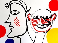 Alexander Calder - Original Lithograph - Behind the Mirror