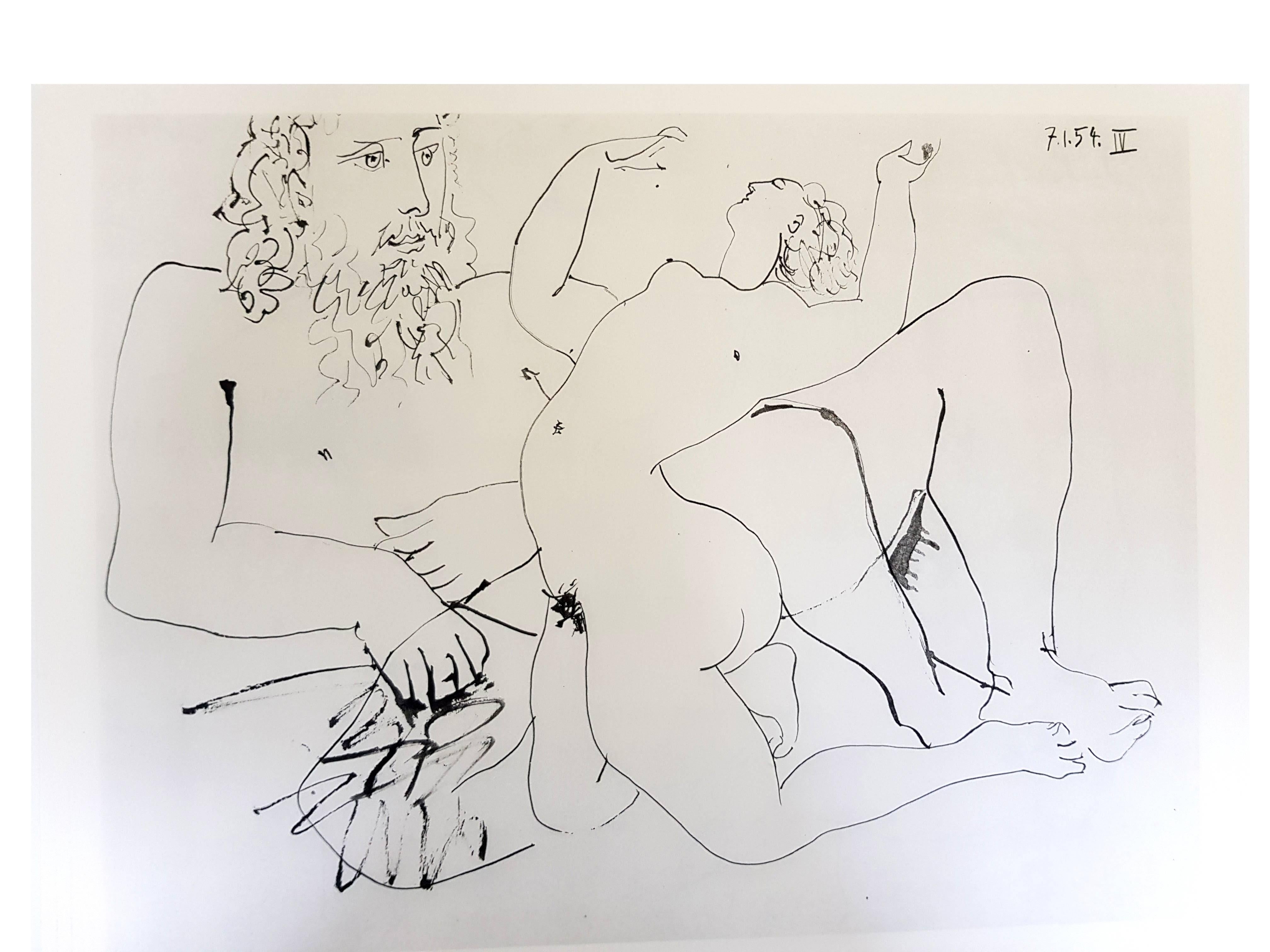 A vintage heliogravure after Spanish artist Pablo Picasso (1881-1973) titled 